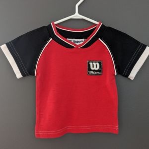 Wilson red & black short sleeved t-shirt